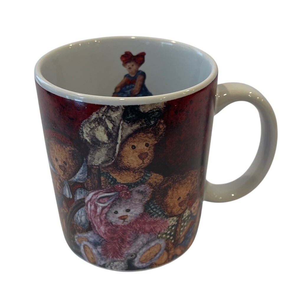 Lang & Wise 1998 All Dolled Up Teddy Bear‎ Collectible Mug